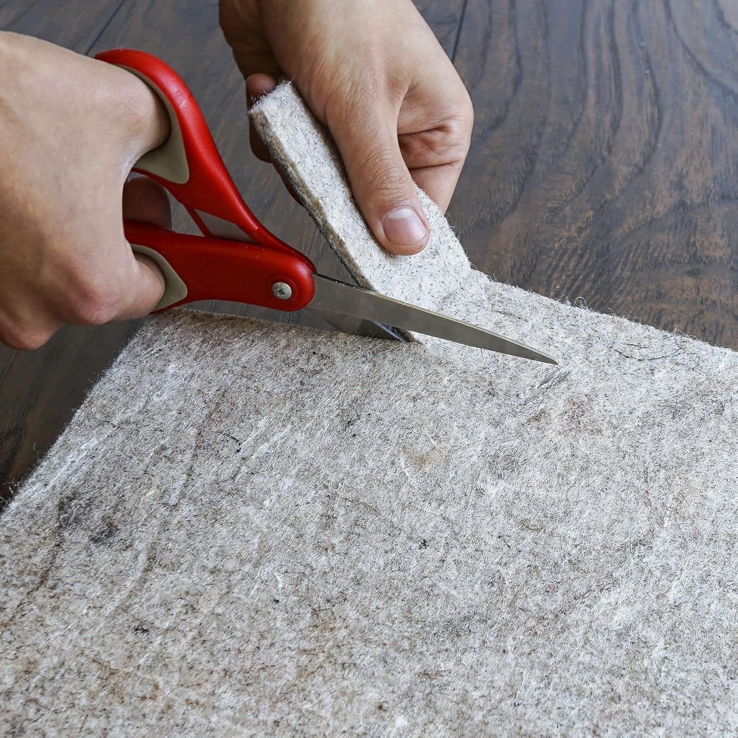 RUGPADUSA - Dual Surface - 5' Round - 1/8" Thick - Felt + Rubber - Non-Slip Backing Rug Pad - Adds Low-Profile Comfort and Protection