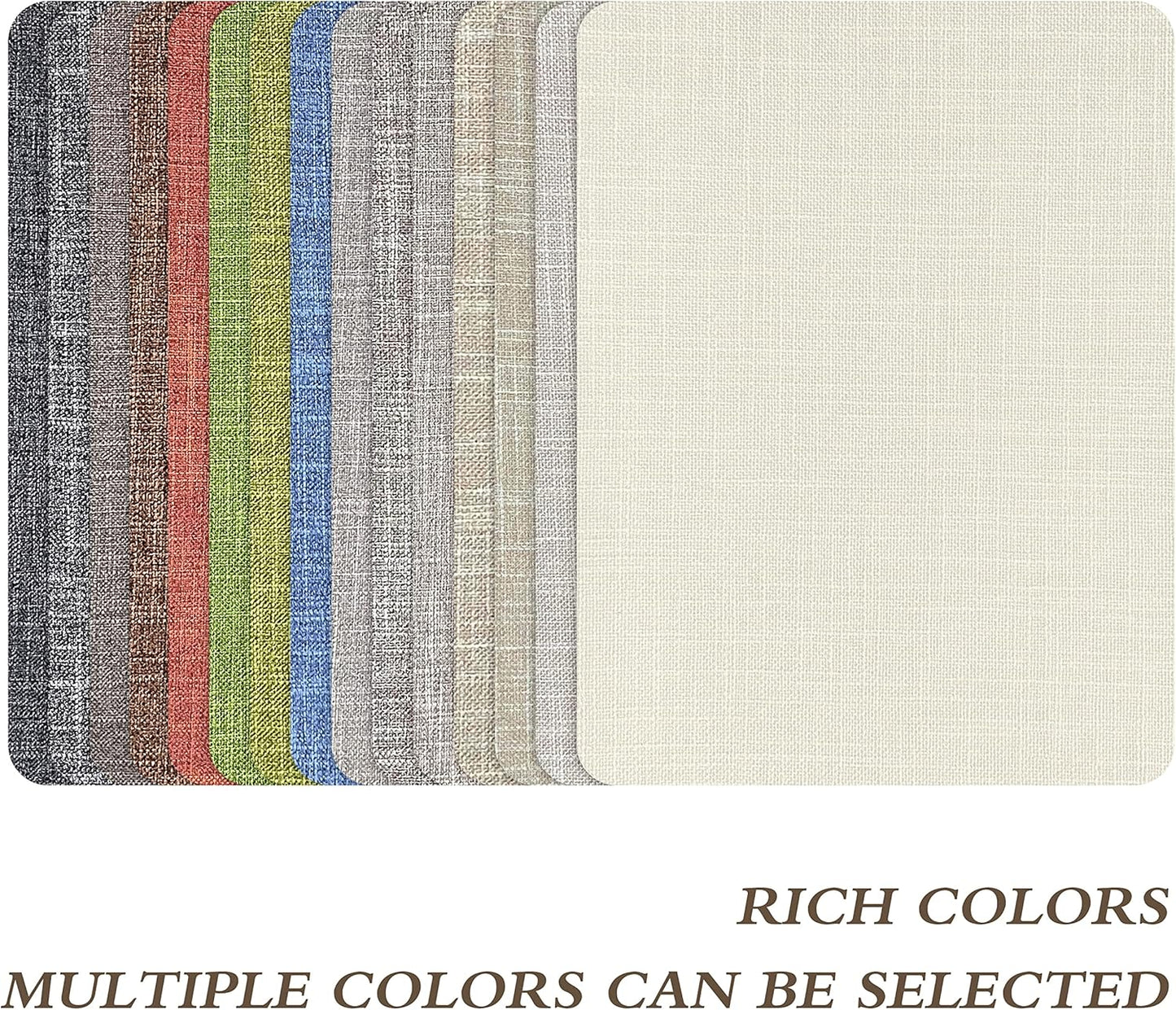 Fine Linen Repair Patches - Self-Adhesive Fabric Patches, Extra Large 8x11 Inch, Multi Color, For Linen Sofa & Clothes Repair