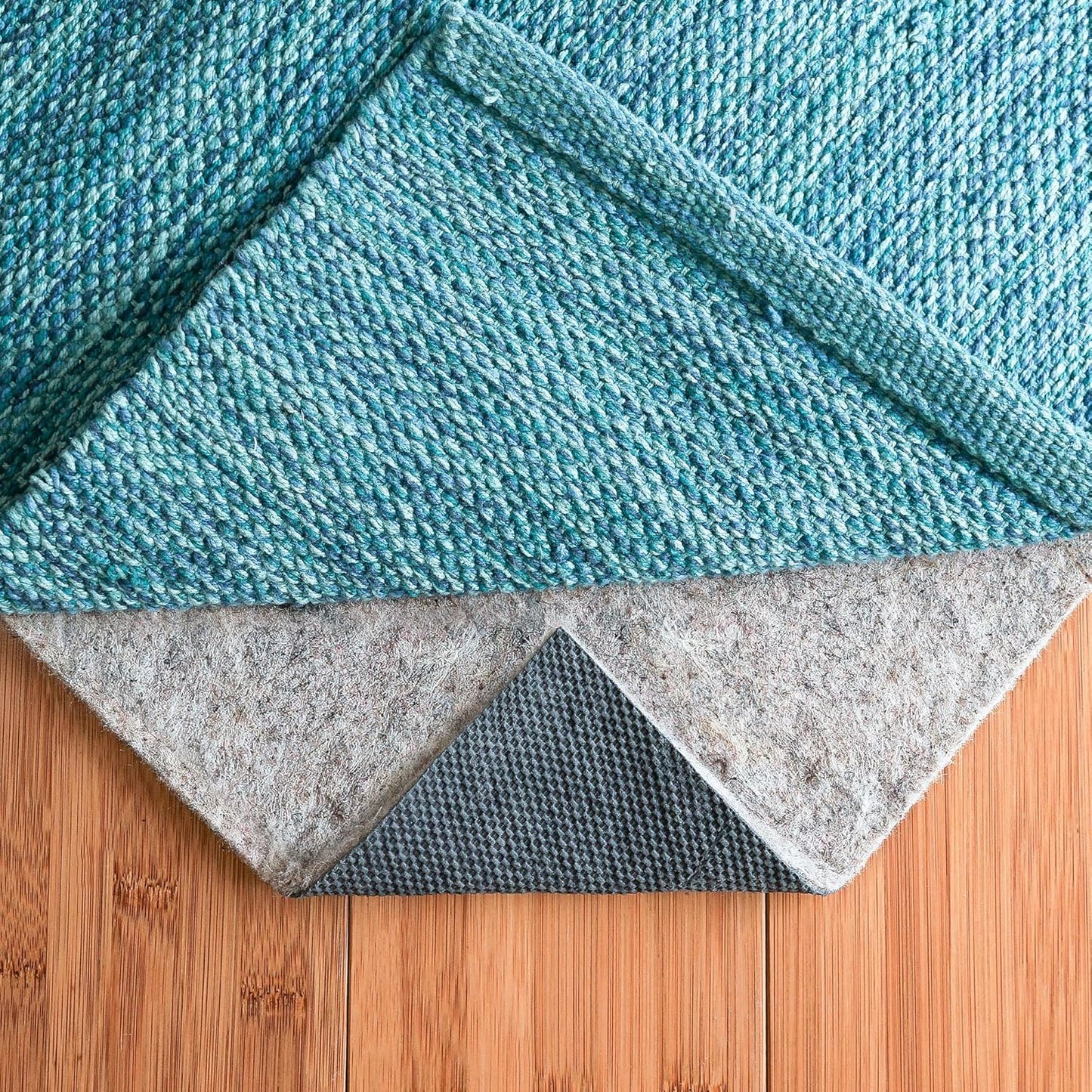 RUGPADUSA - Dual Surface - 8'x11' - 1/8" Thick - Felt + Rubber - Non-Slip Backing Rug Pad - Adds Low-Profile Comfort and Protection